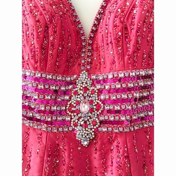 MY Fashion YY2946 Fuchsia Dress - Picture 3 of 7